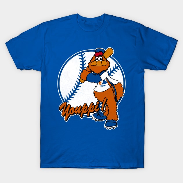 Defunct Youppi Montreal Baseball Mascot T-Shirt by Defunctland